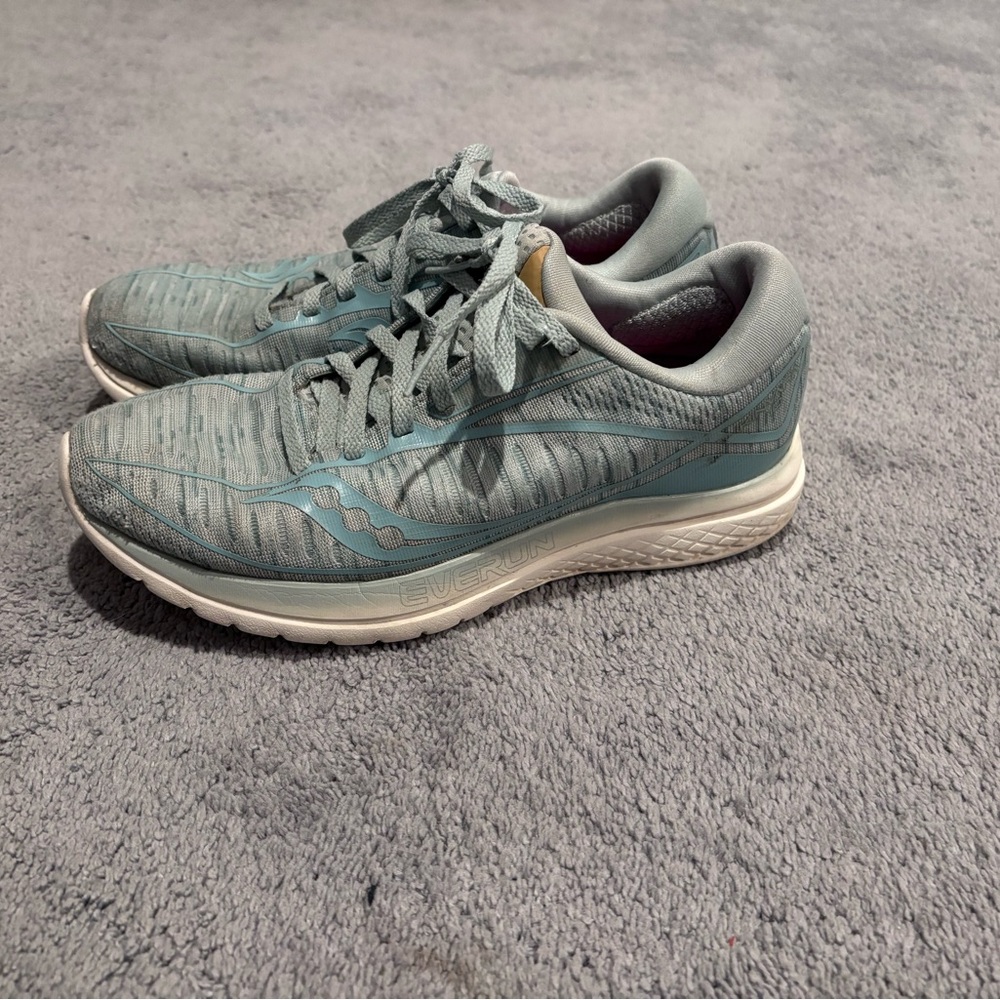 Saucony Women's Teal and Gray Sneakers
